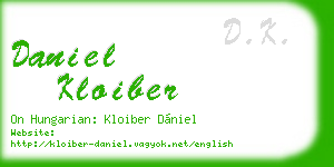 daniel kloiber business card